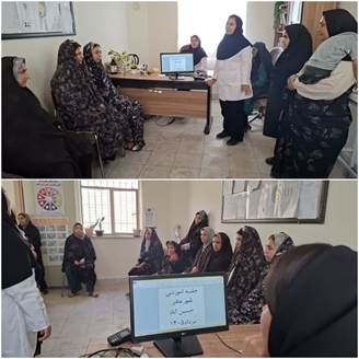 برگزاری کارگاه آموزشی ترویج تغذیه با شیر مادر در حسین آباد 
