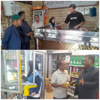 بازدید مشترک مسئولان از مراکز تهیه و توزیع مواد غذایی در ششتمد